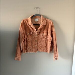 American Eagle Outfitters Women's Peach Corduroy Jacket